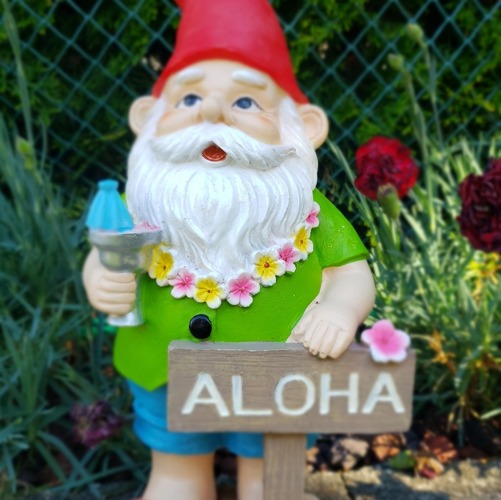 Hawaiian Garden Gnome